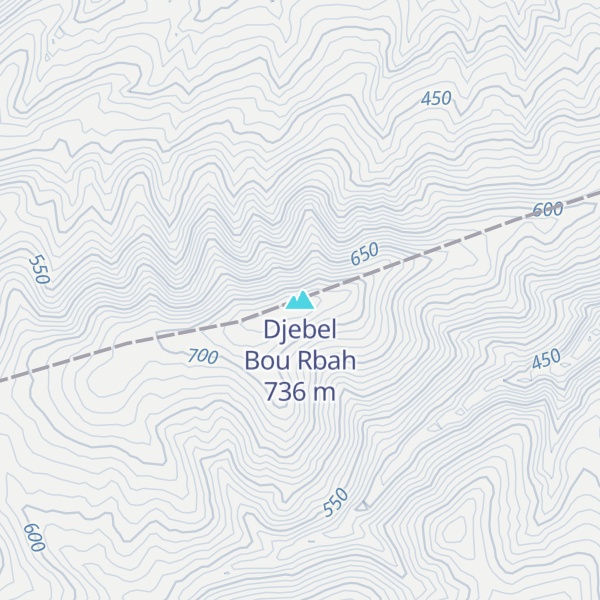 Map of Djebel Bou Rbah