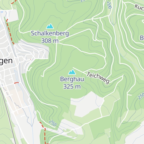 Map of Berghau
