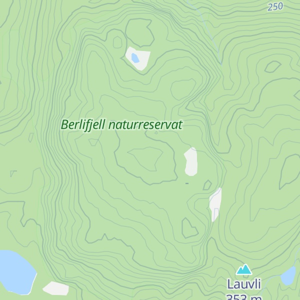 Map of Berlifjell