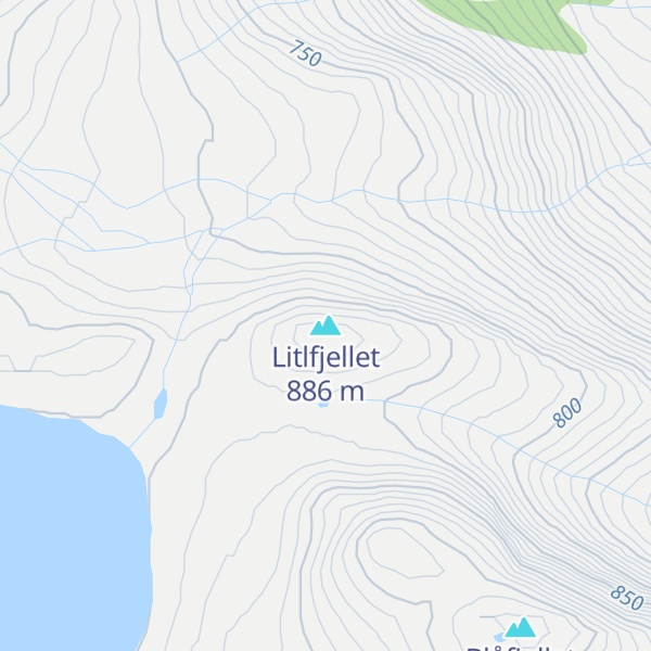 Map of Litlfjellet