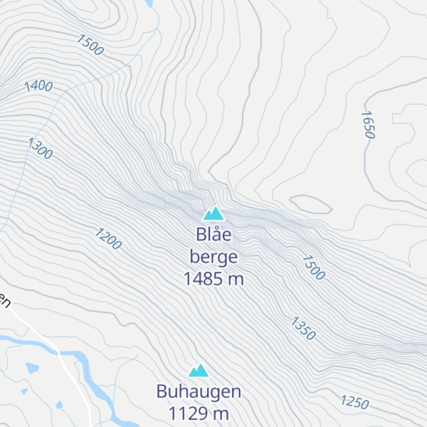 Map of Blåe berge