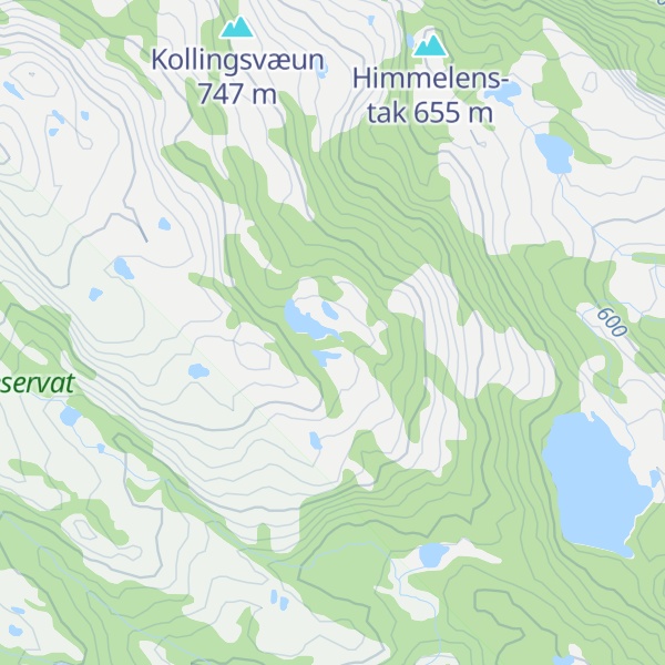 Map of Kollingkyrkja