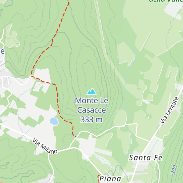 Map of Monte Le Casacce