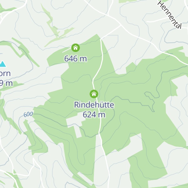 Map of Rindehütte