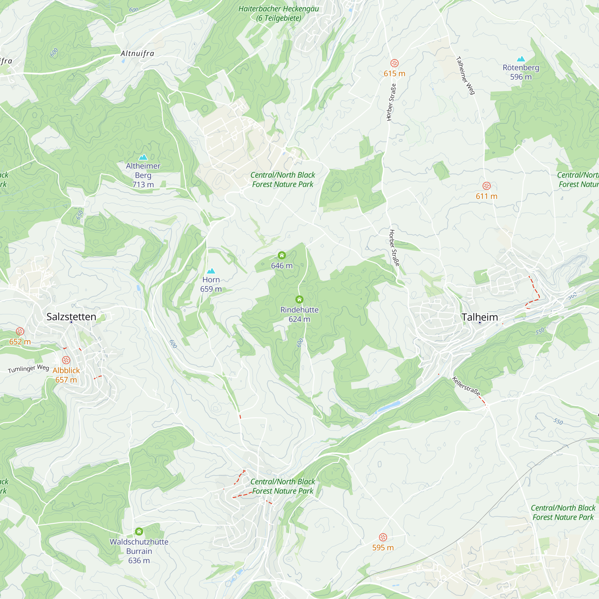Rindehütte map
