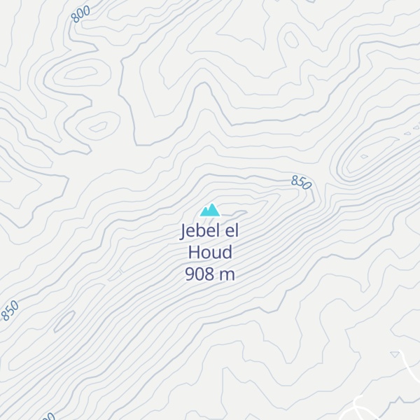 Map of Jebel el Houd
