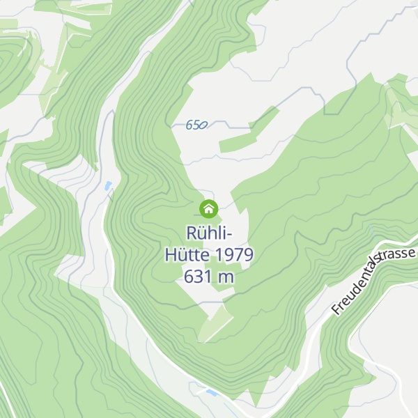 Map of Rühli-Hütte 1979