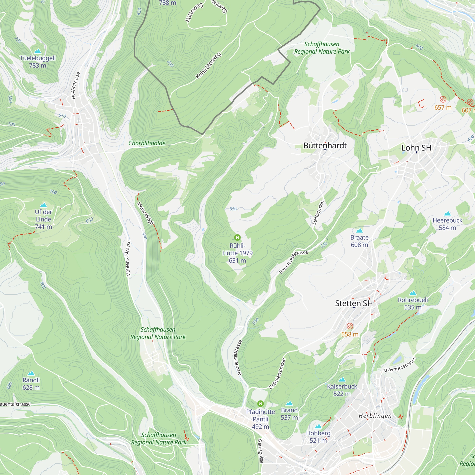 Rühli-Hütte 1979 map
