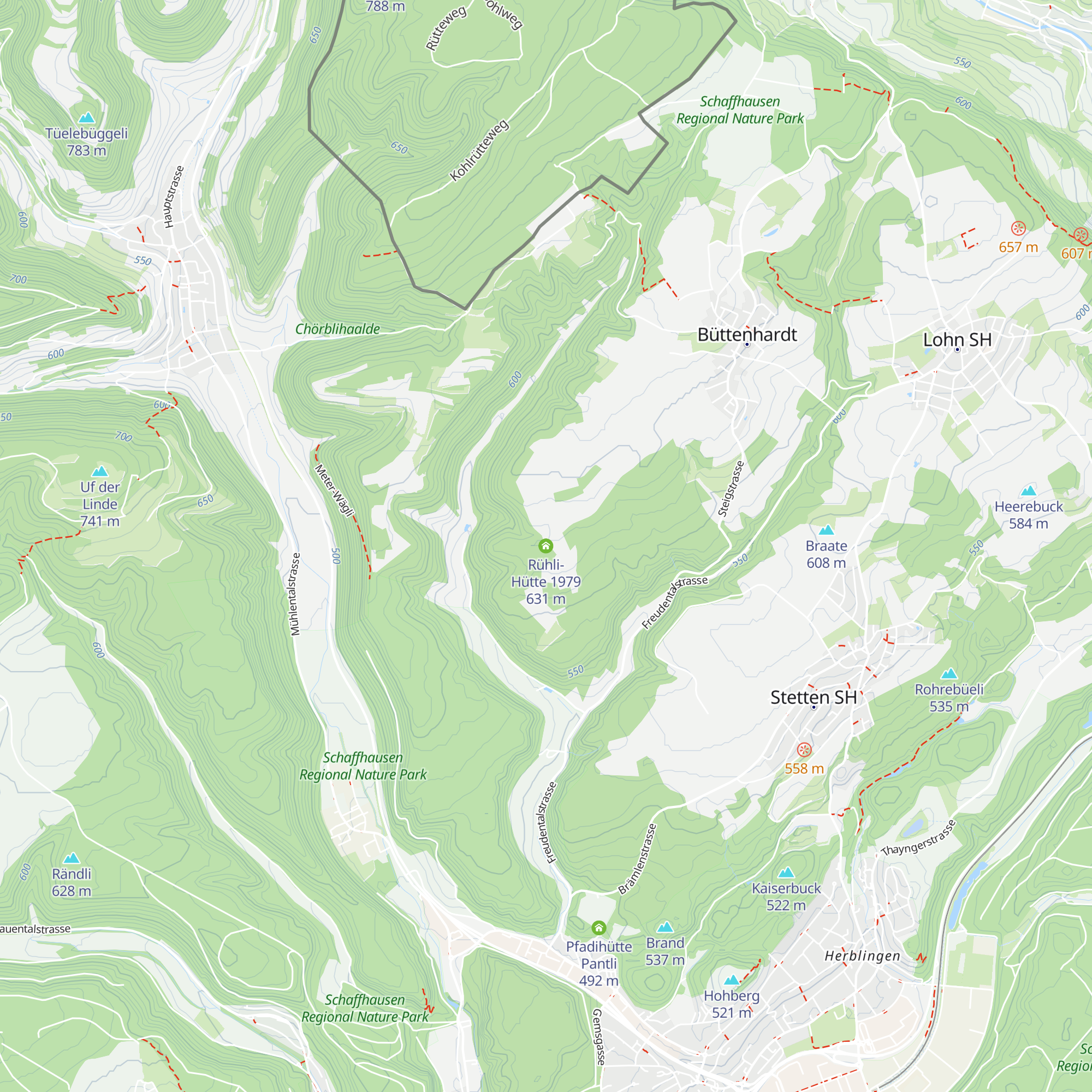 Rühli-Hütte 1979 map