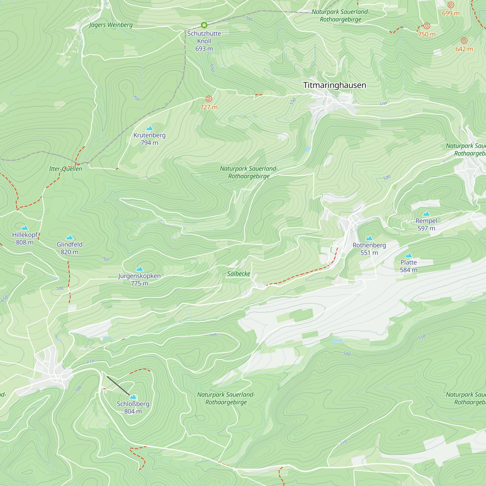 Schutzhütte Grüner-Stoß map