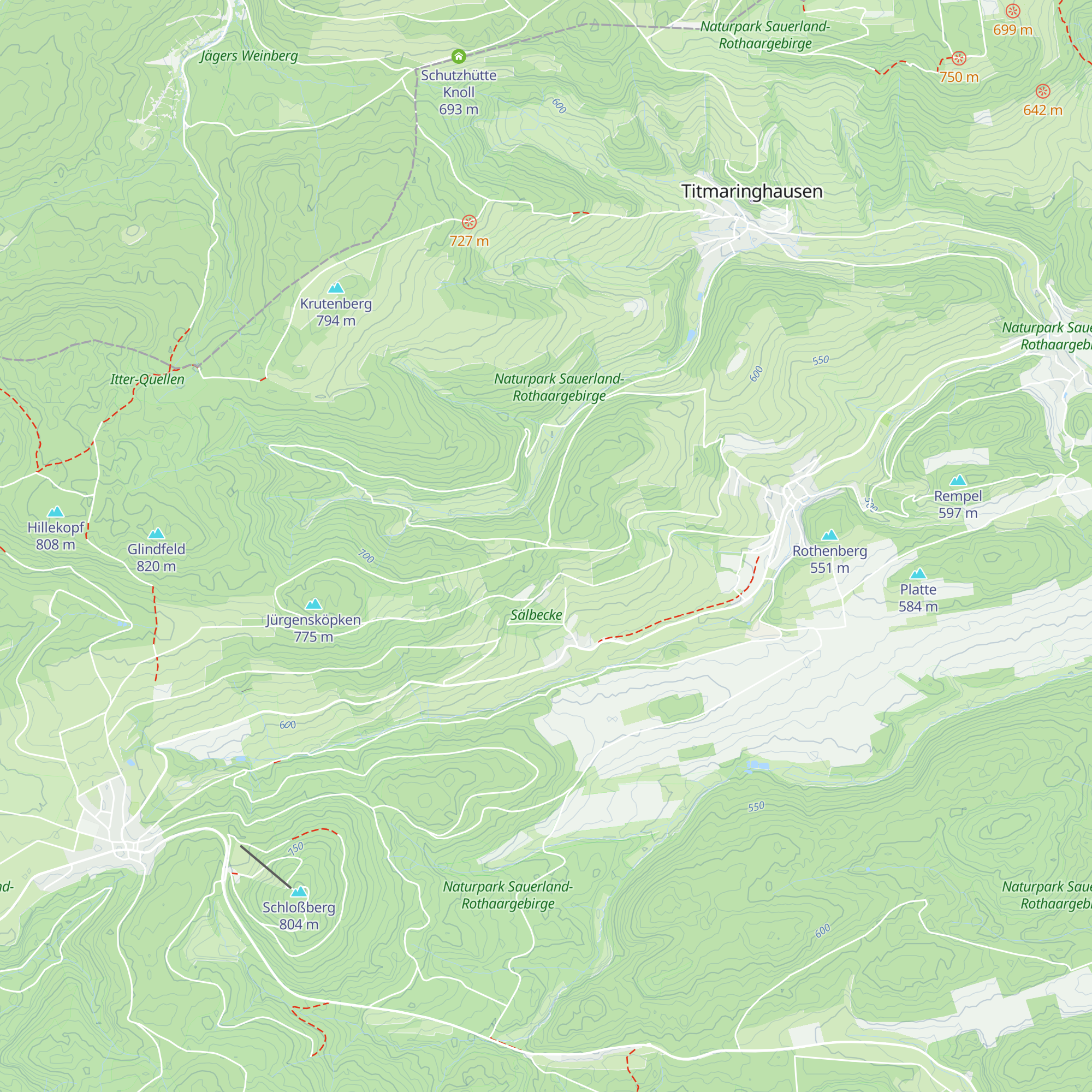 Schutzhütte Grüner-Stoß map