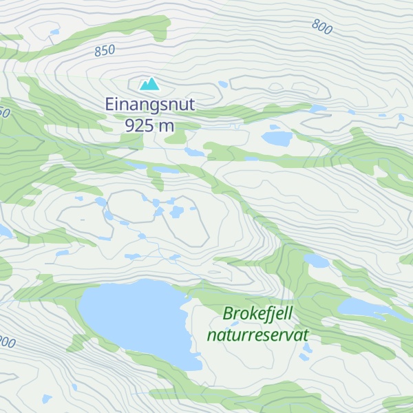 Map of Brokefjell
