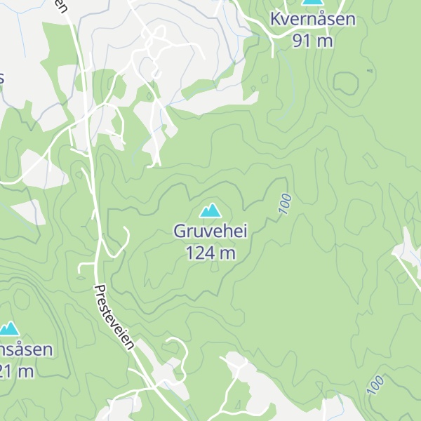 Map of Gruvehei