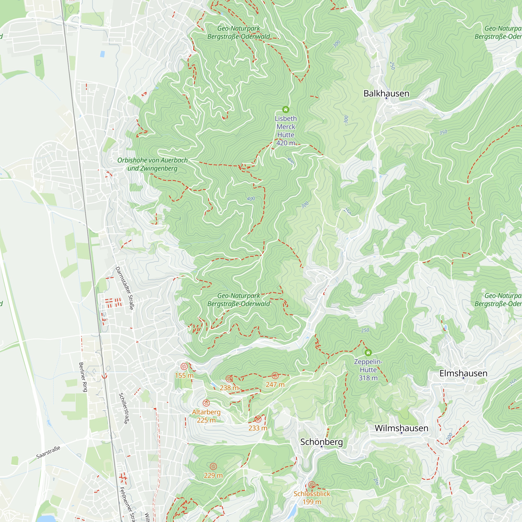 Paul Forster-Hütte map