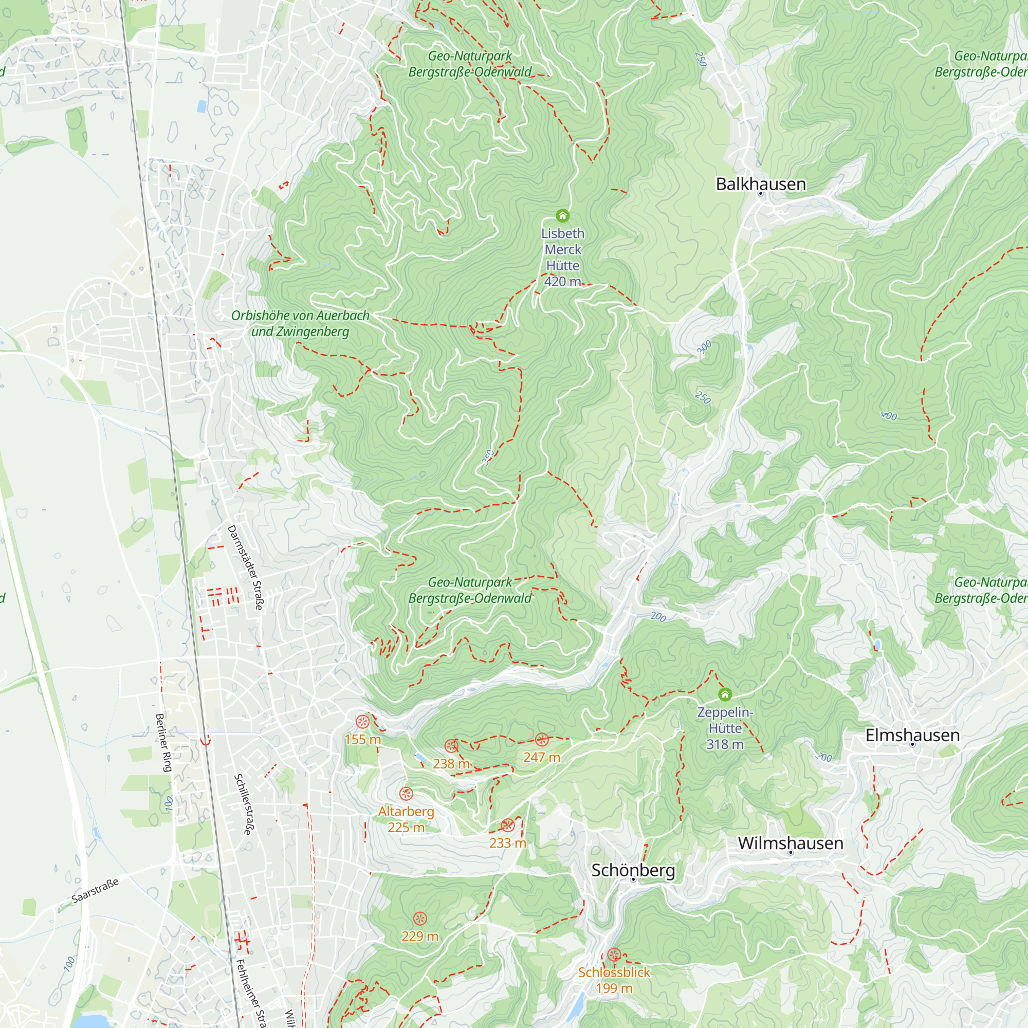 Paul Forster-Hütte map