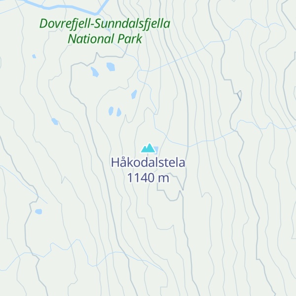 Map of Håkodalstela