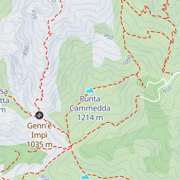Map of Punta Cammedda