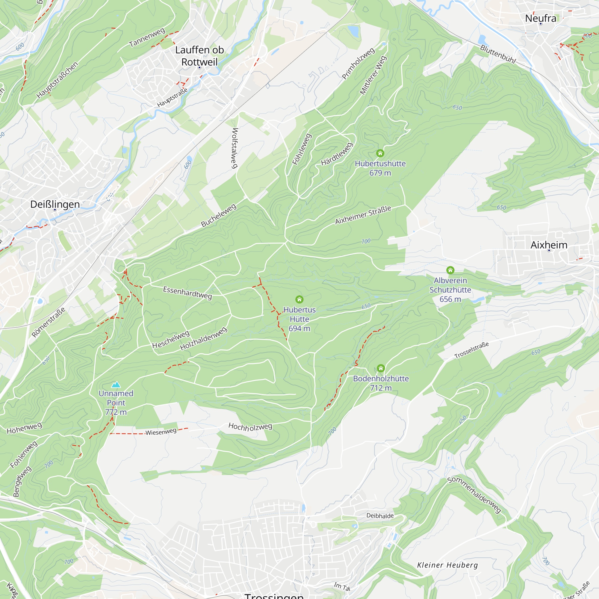 Hubertus Hütte map