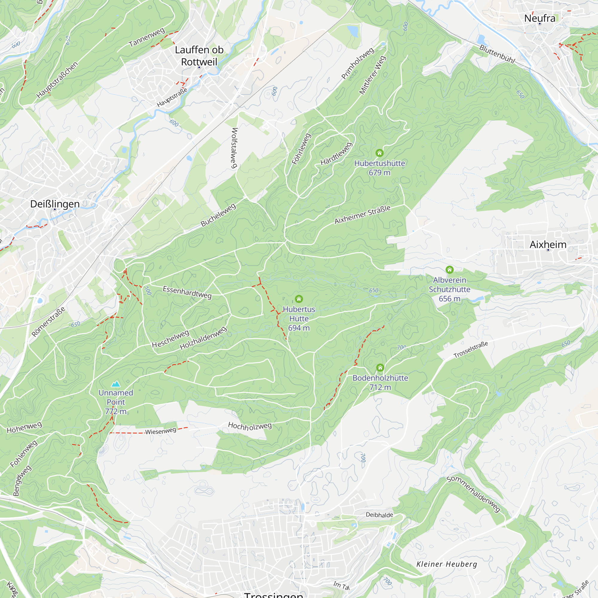 Hubertus Hütte map