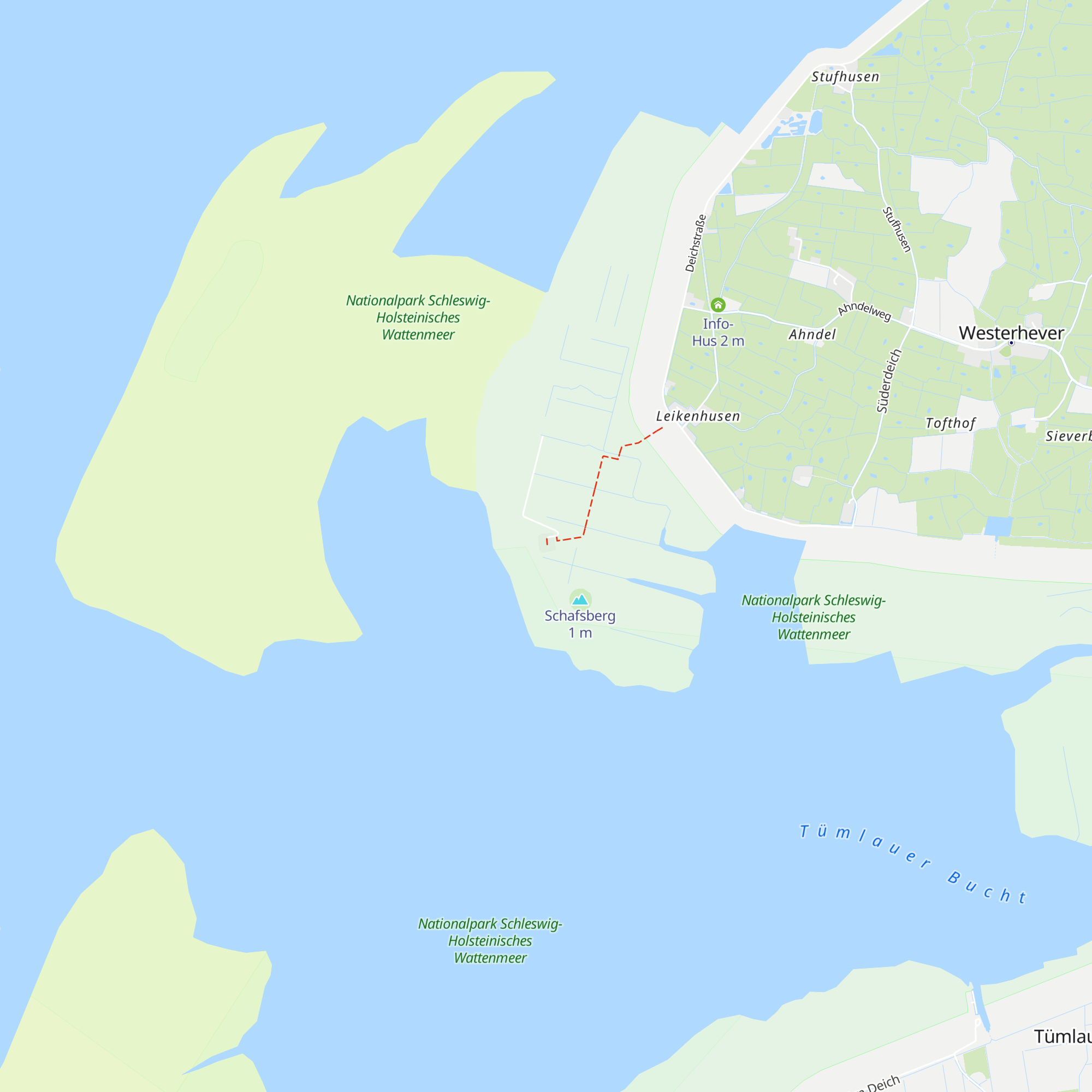 Schutzstation Wattenmeer map