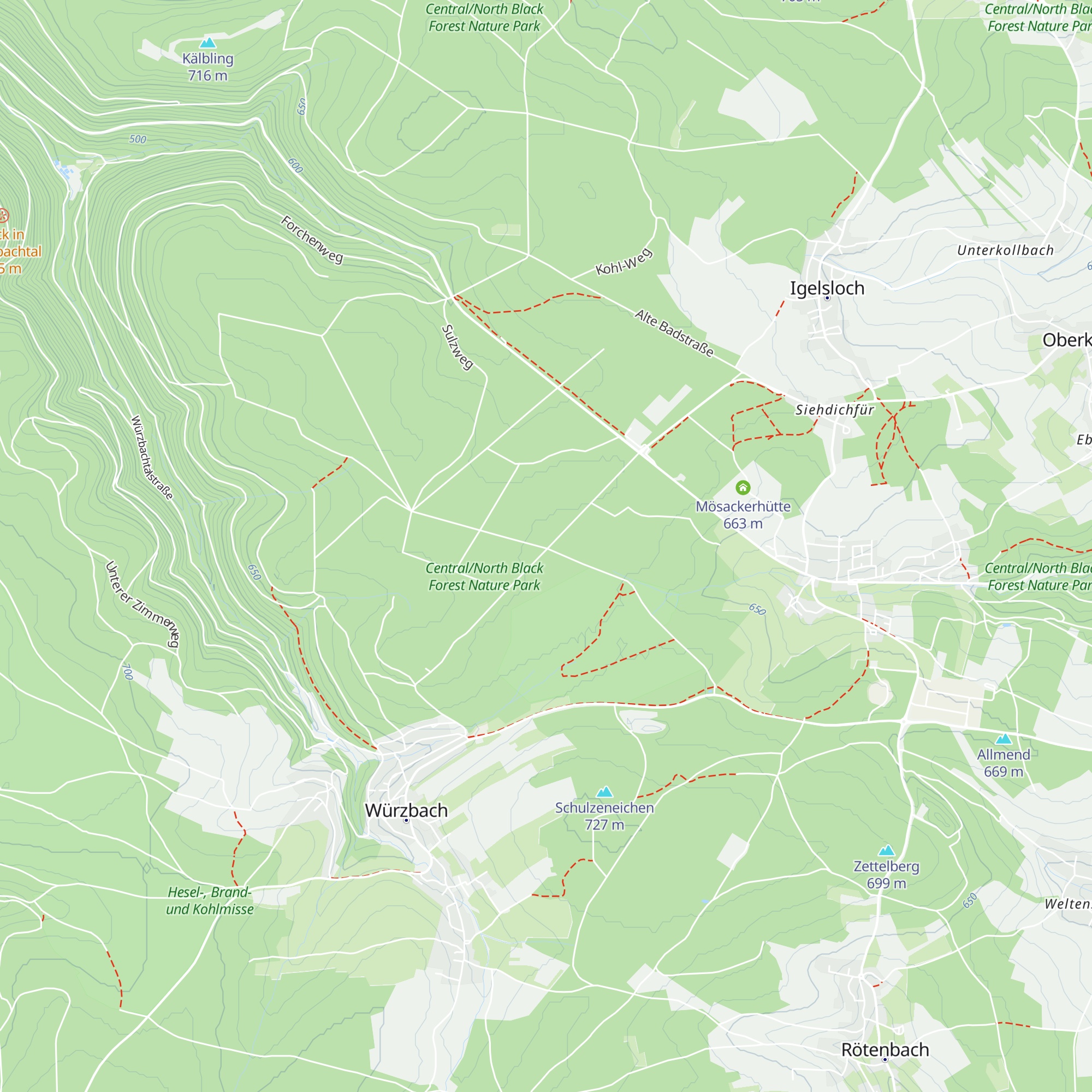 Kohlhütte map