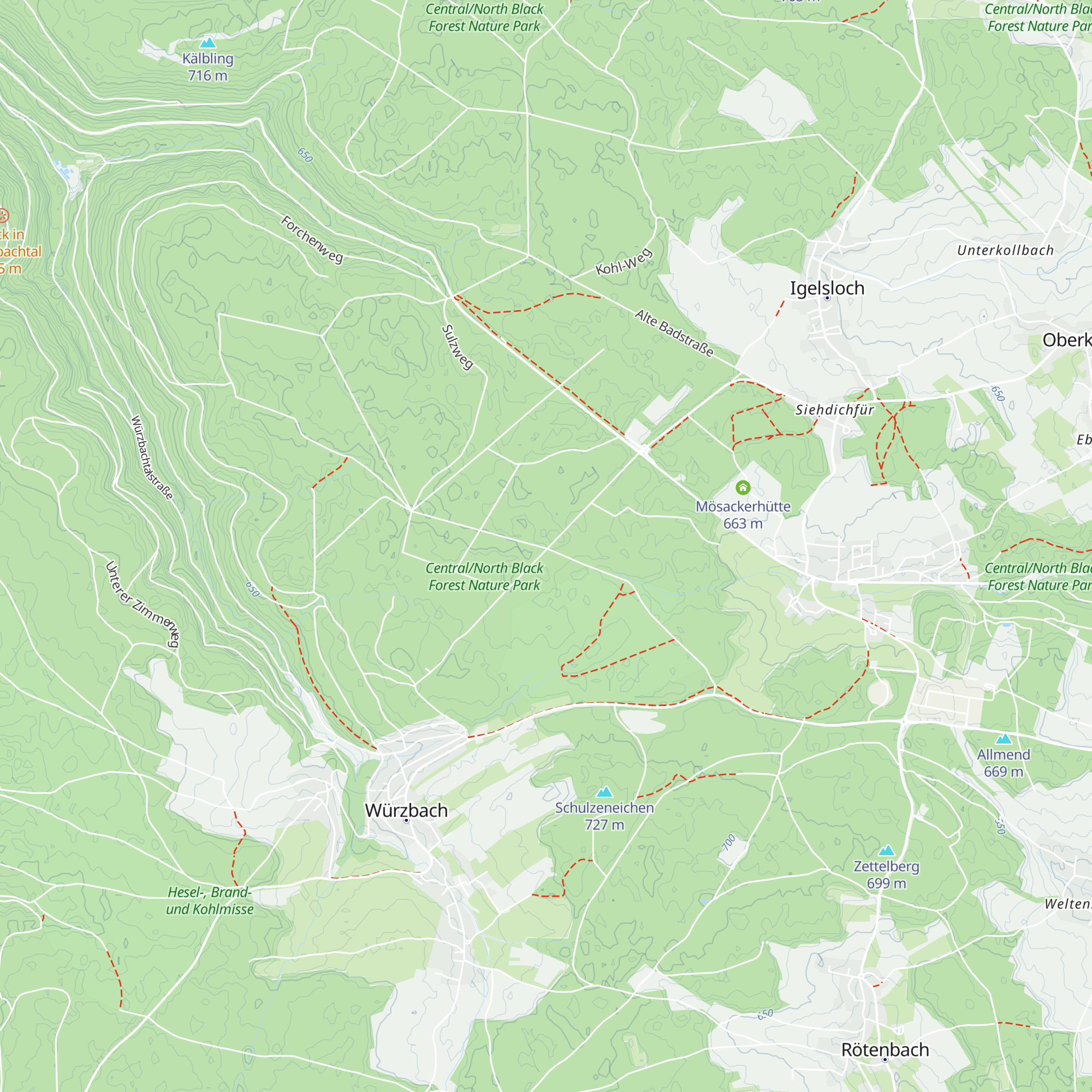 Kohlhütte map