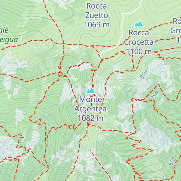 Map of Monte Argentea