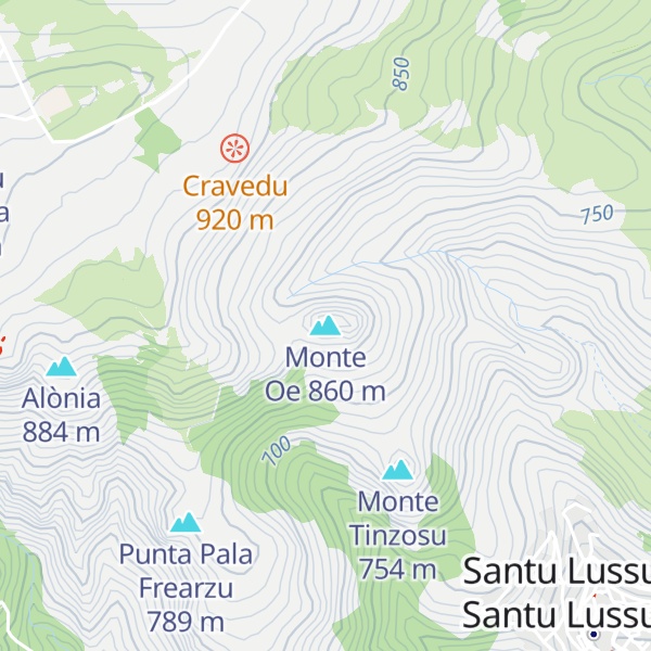 Map of Monte Oe
