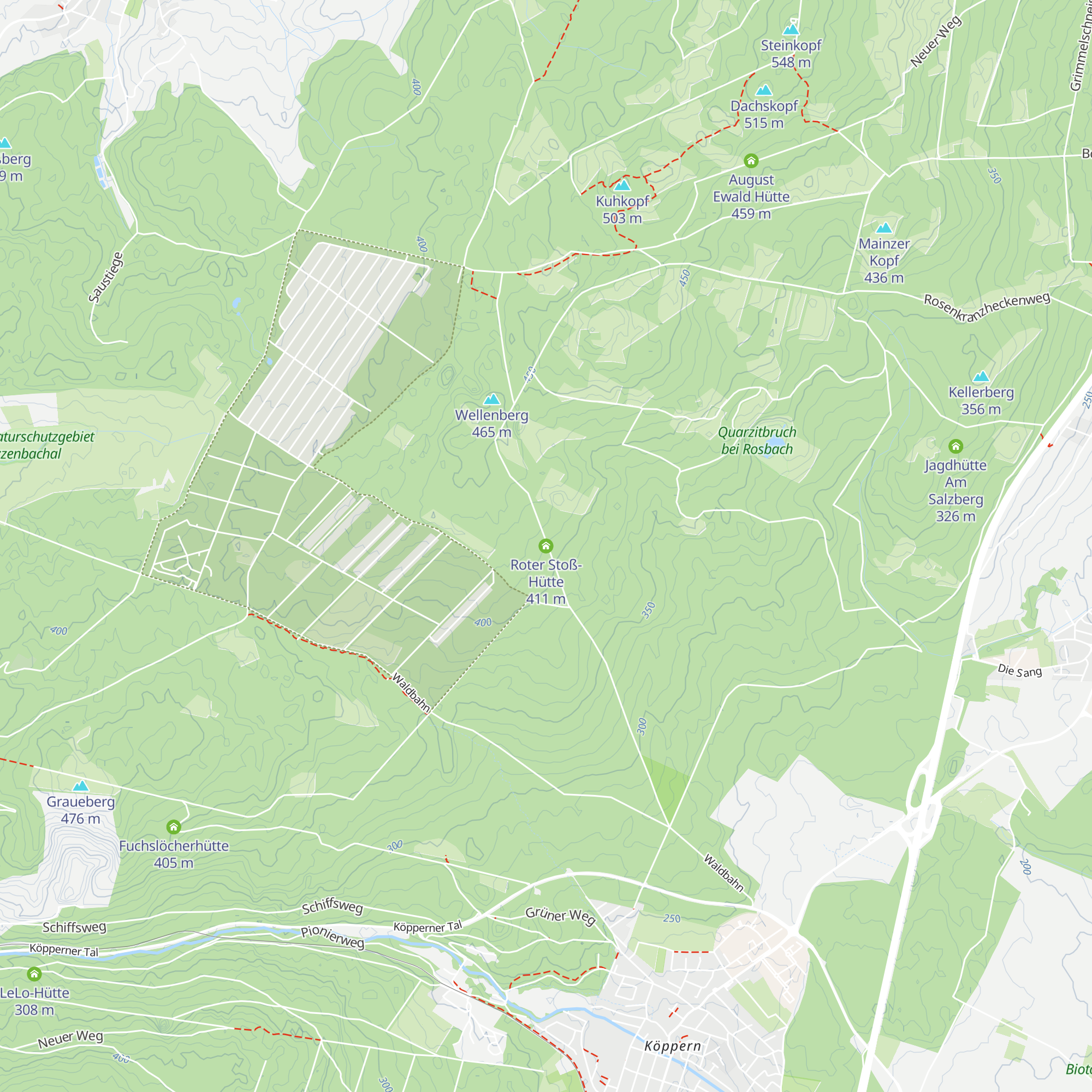 Roter Stoß-Hütte map