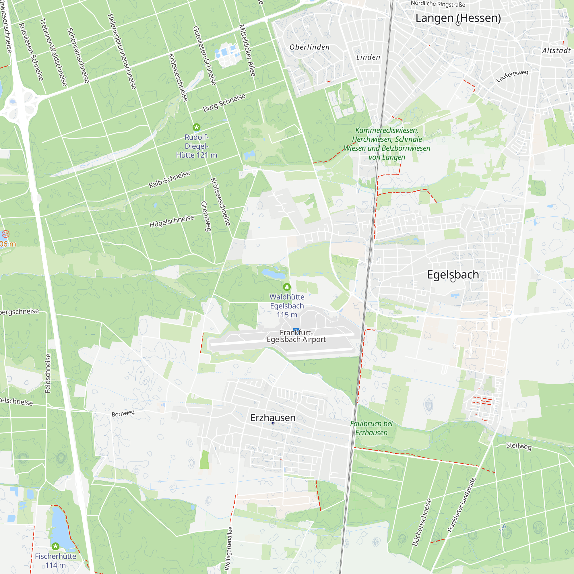 Waldhütte Egelsbach map