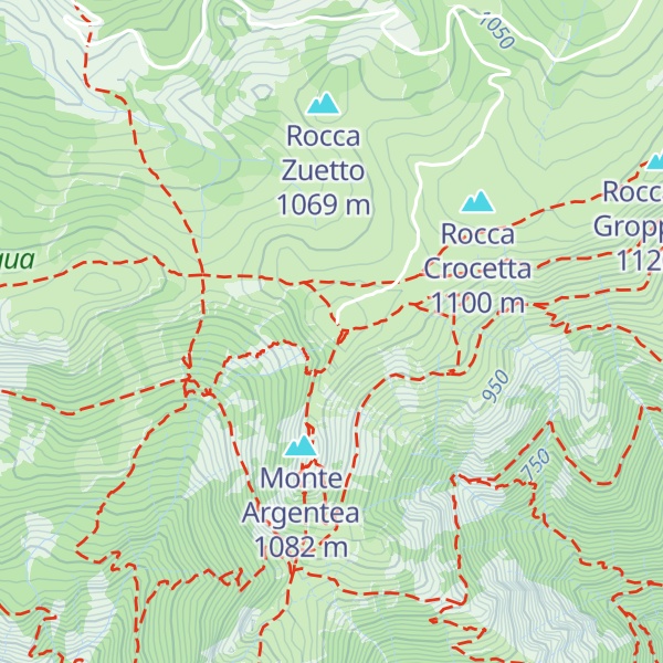Map of Cima Pian di Lerca