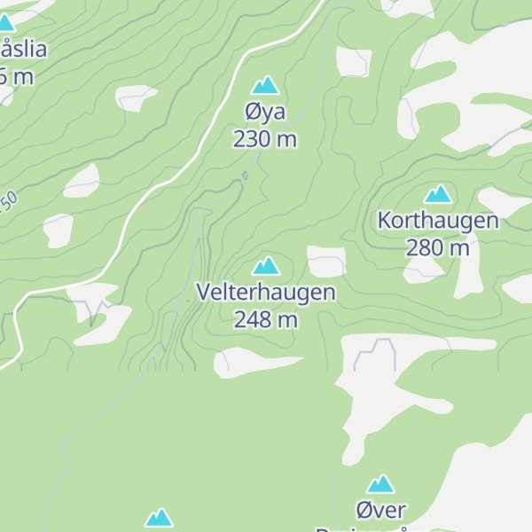 Map of Velterhaugen