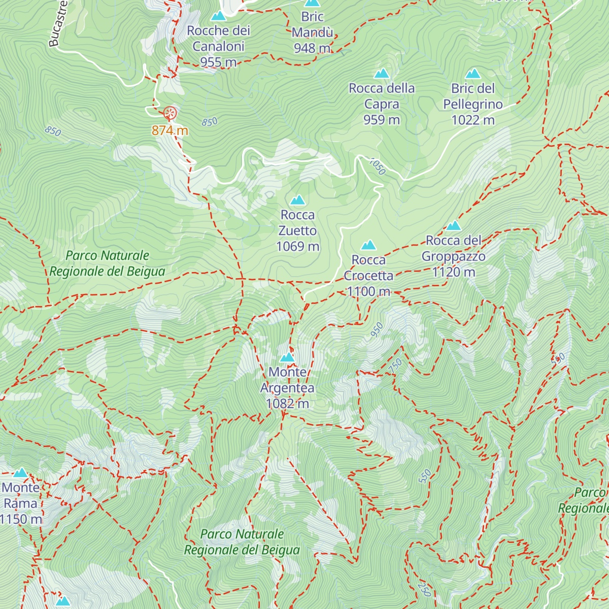 Rifugio Argentea map