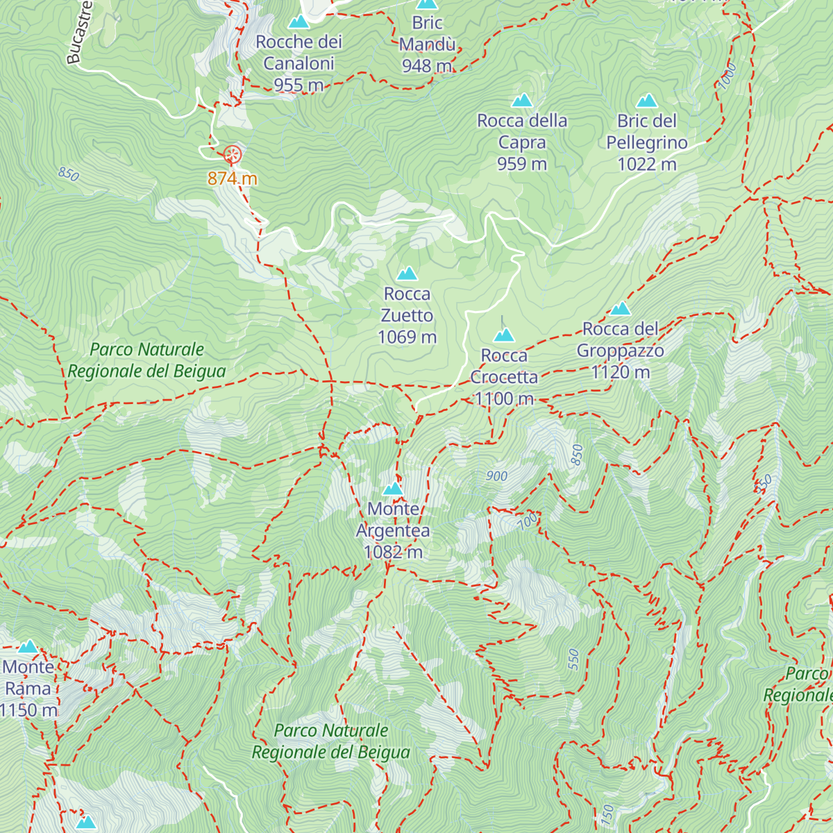 Rifugio Argentea map