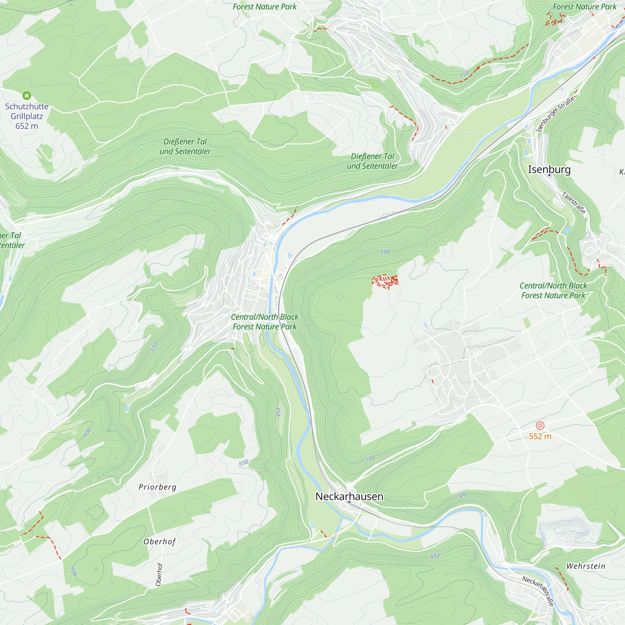 Waldhütte Alter Hau map