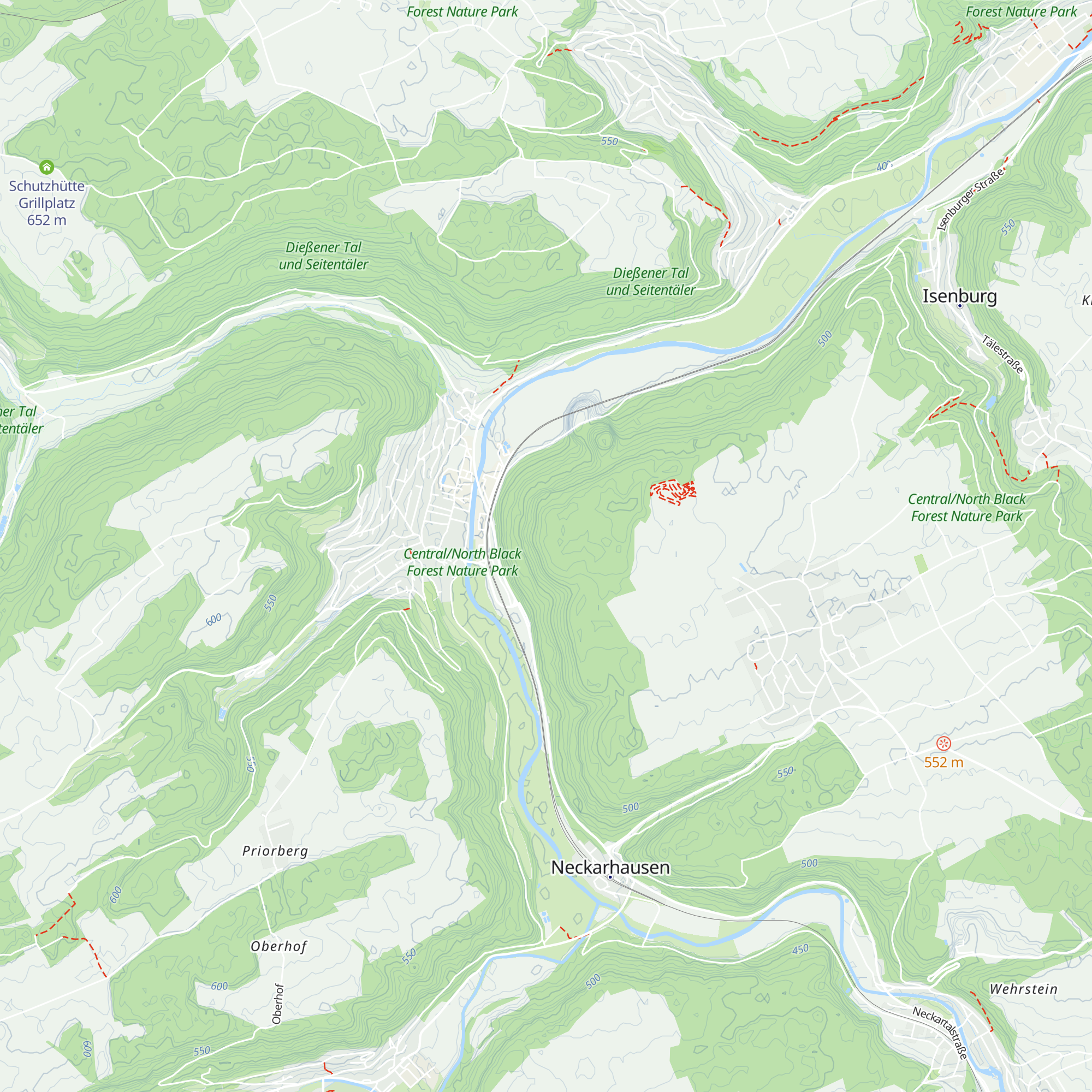 Waldhütte Alter Hau map