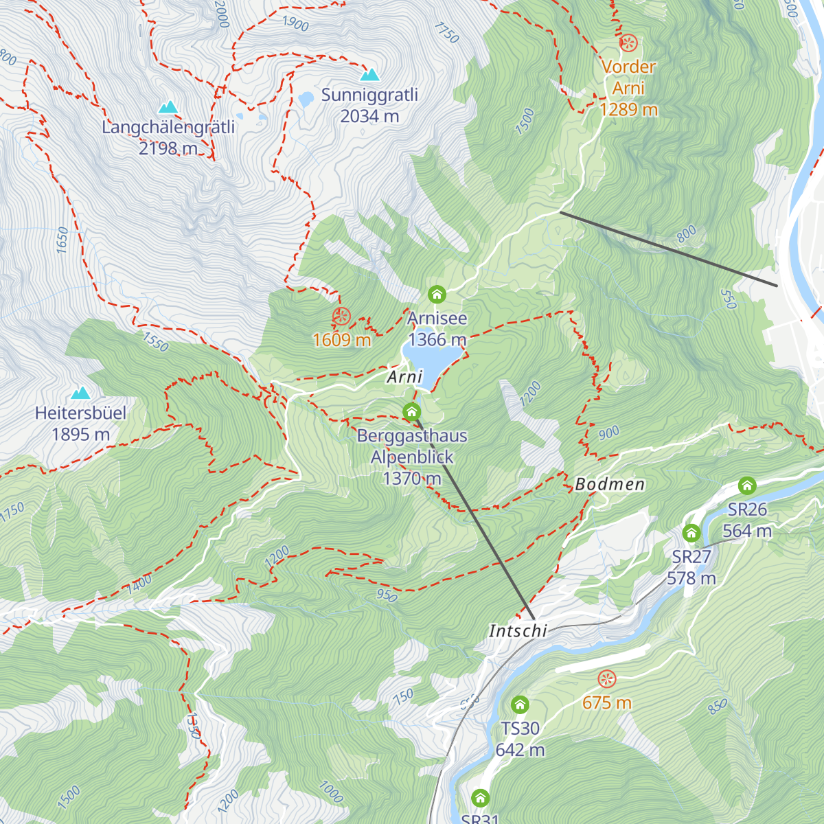 Berggasthaus Alpenblick map