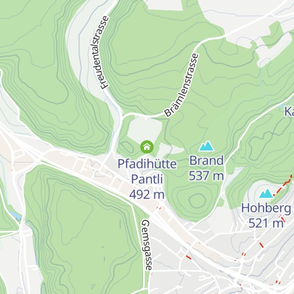 Map of Pfadihütte Pantli