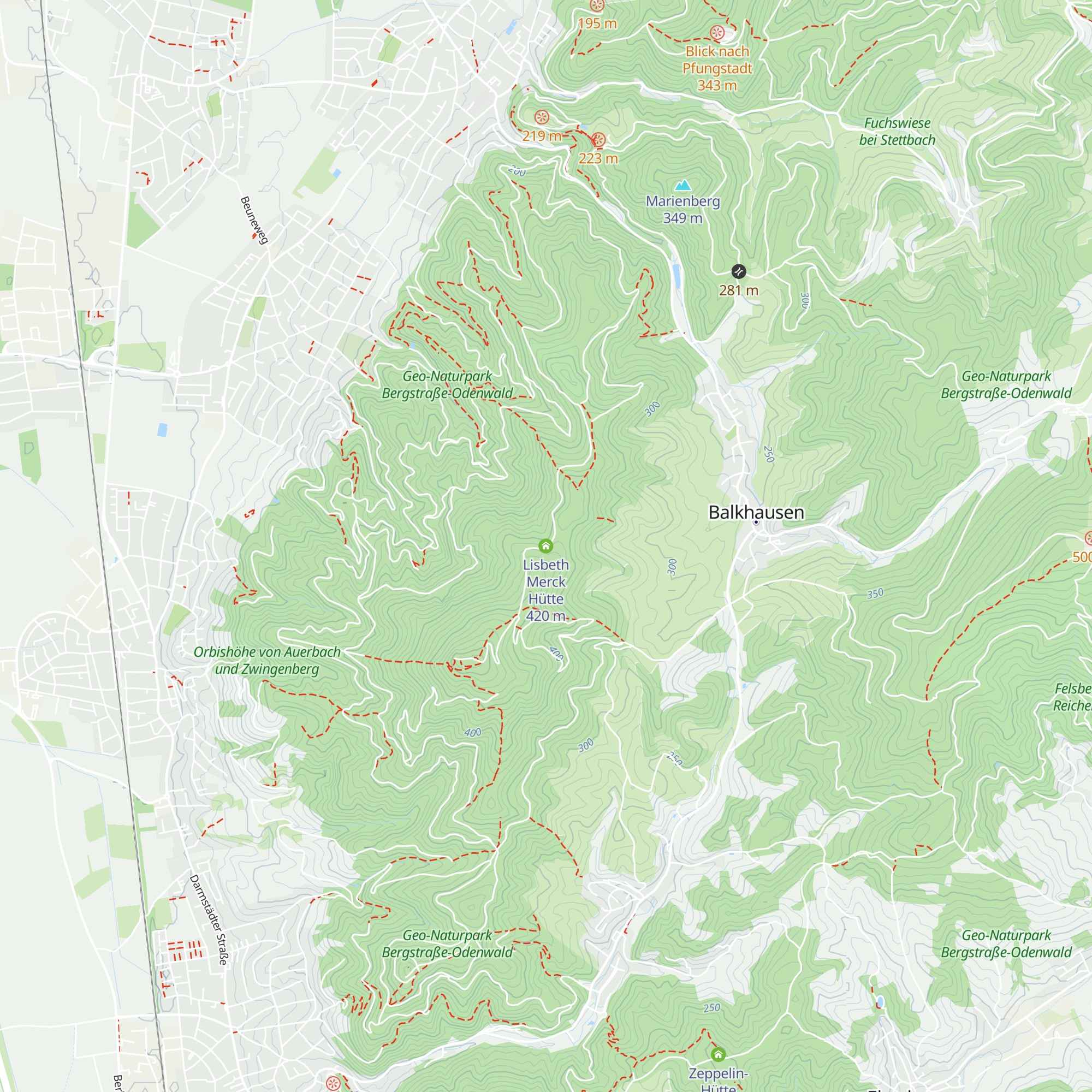 Lisbeth Merck Hütte map