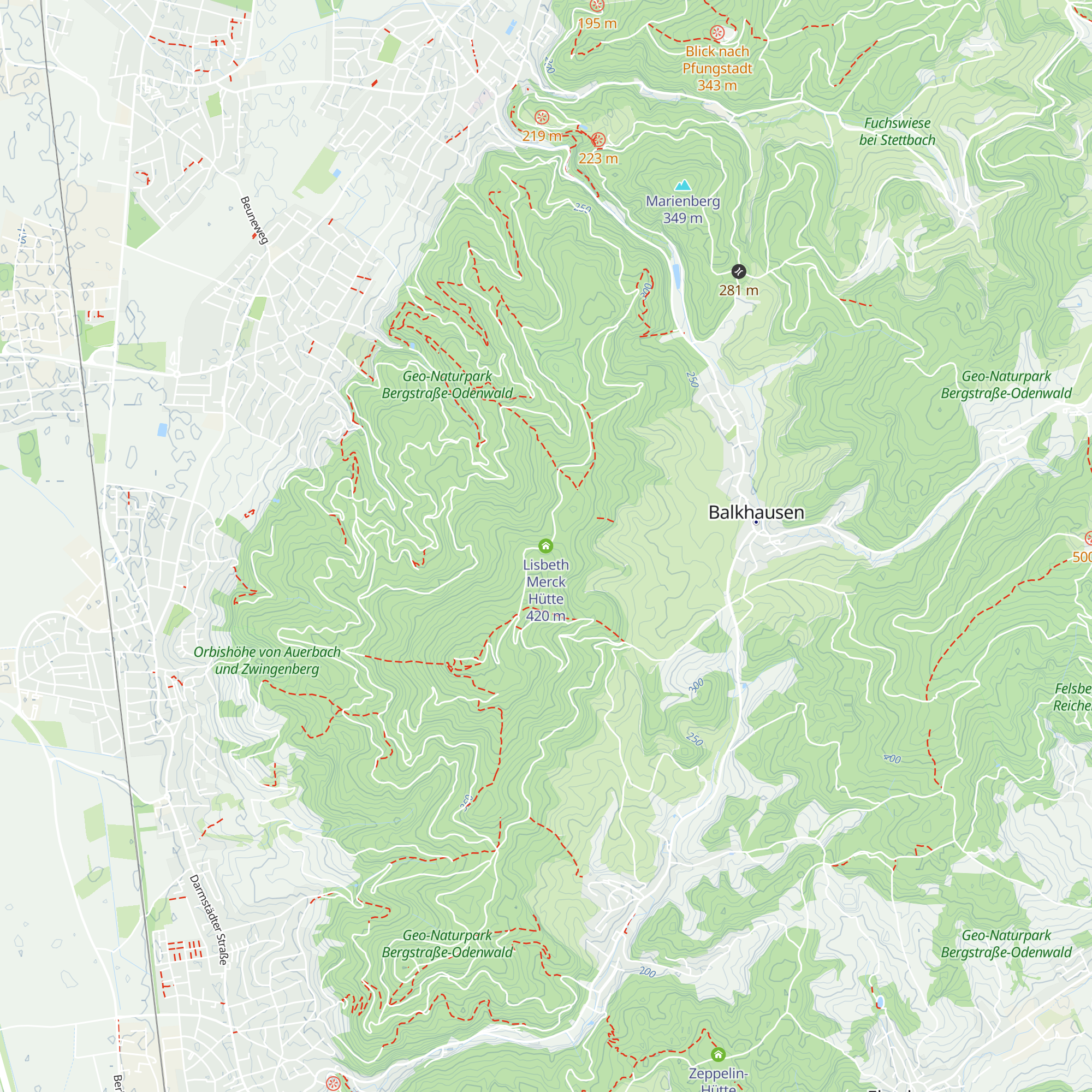 Lisbeth Merck Hütte map