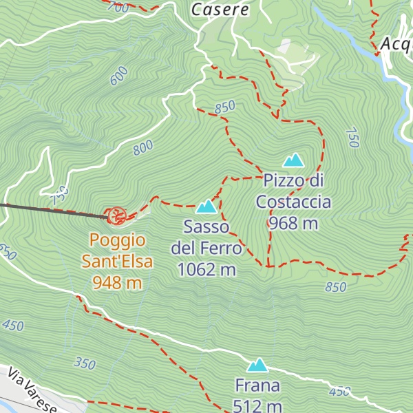 Map of Sasso del Ferro