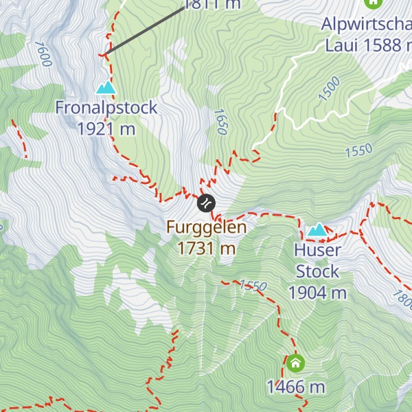 Map of Furggeli-Hütte