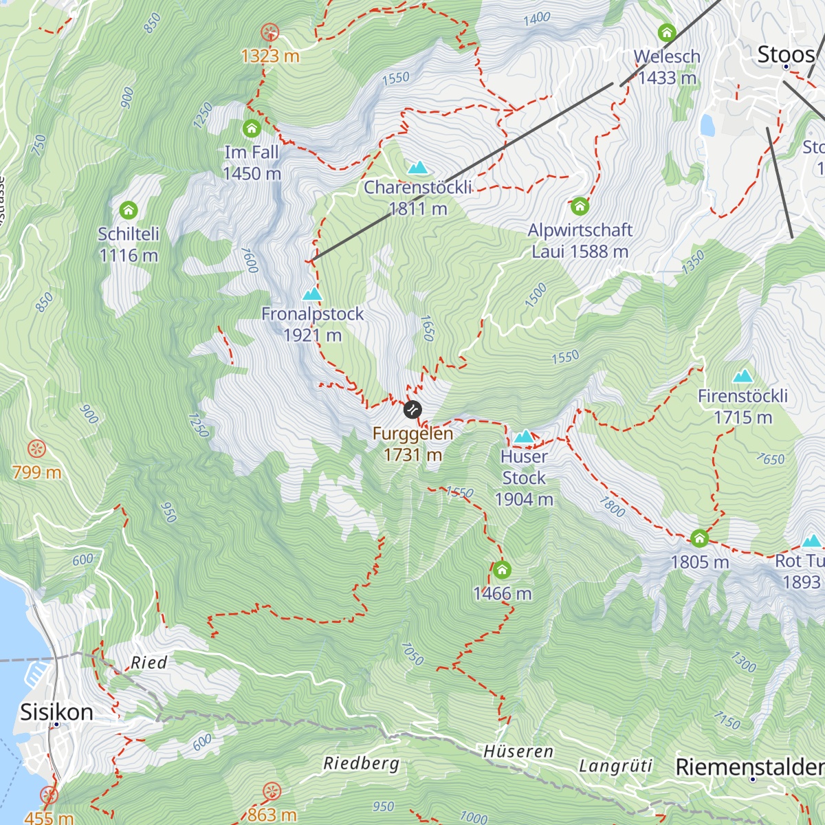 Furggeli-Hütte map