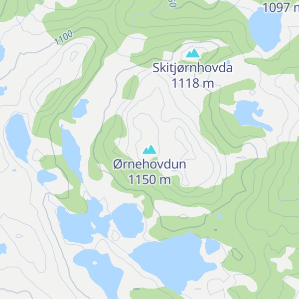 Map of Ørnehovdun