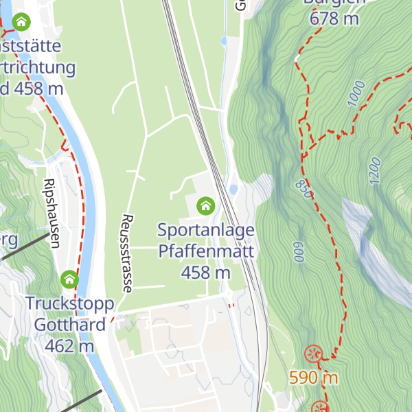 Map of Sportanlage Pfaffenmatt