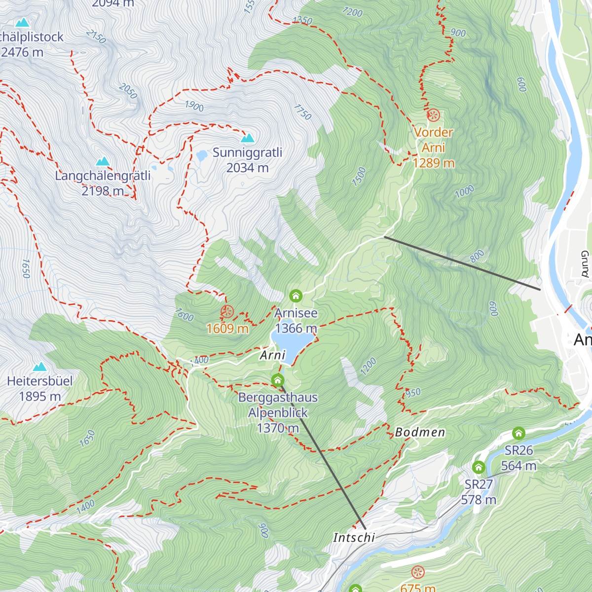 Arnisee map
