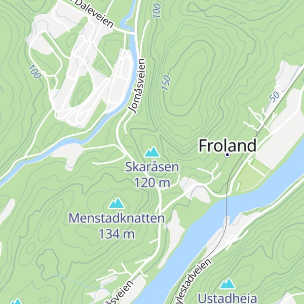 Map of Skaråsen