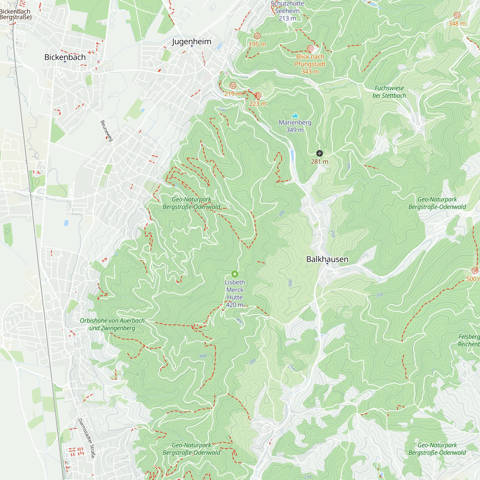 Lisbeth-Merck Hütte map