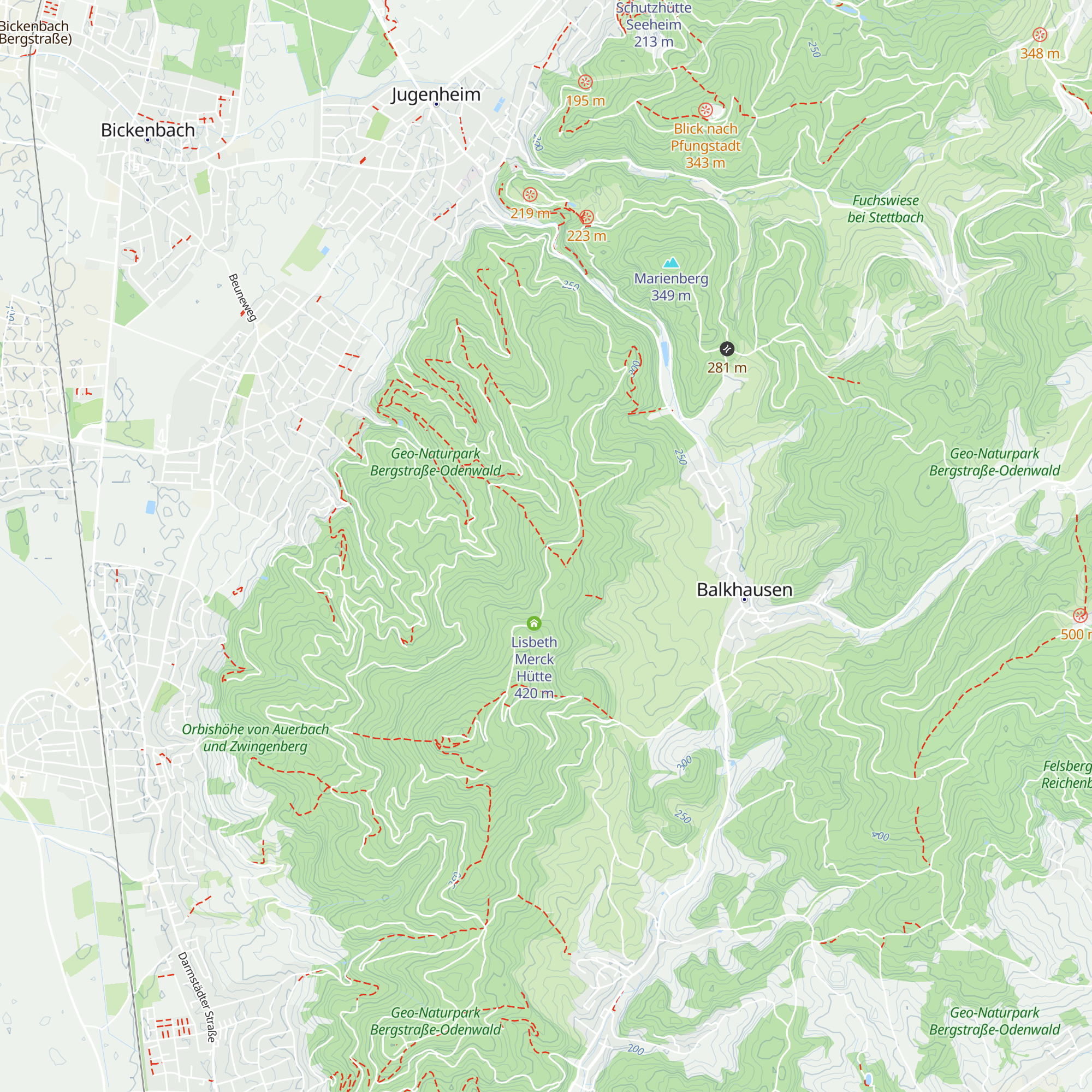 Lisbeth-Merck Hütte map