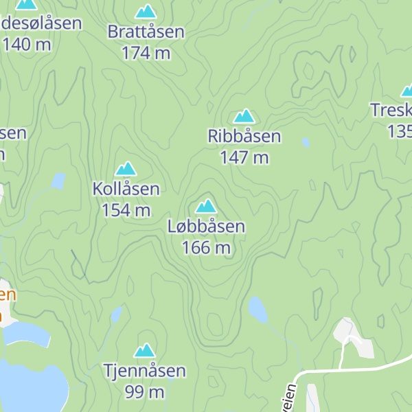 Map of Løbbåsen